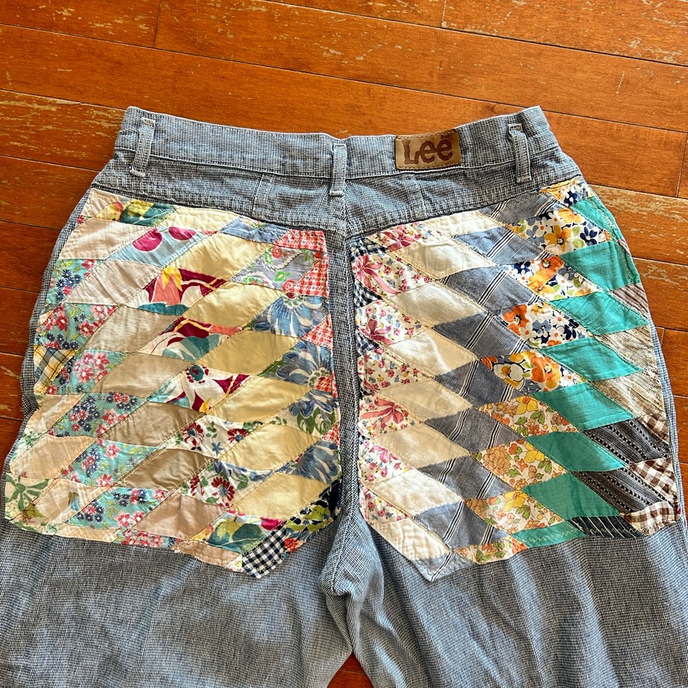 Vintage Patchwork Quilt Trousers by Lee